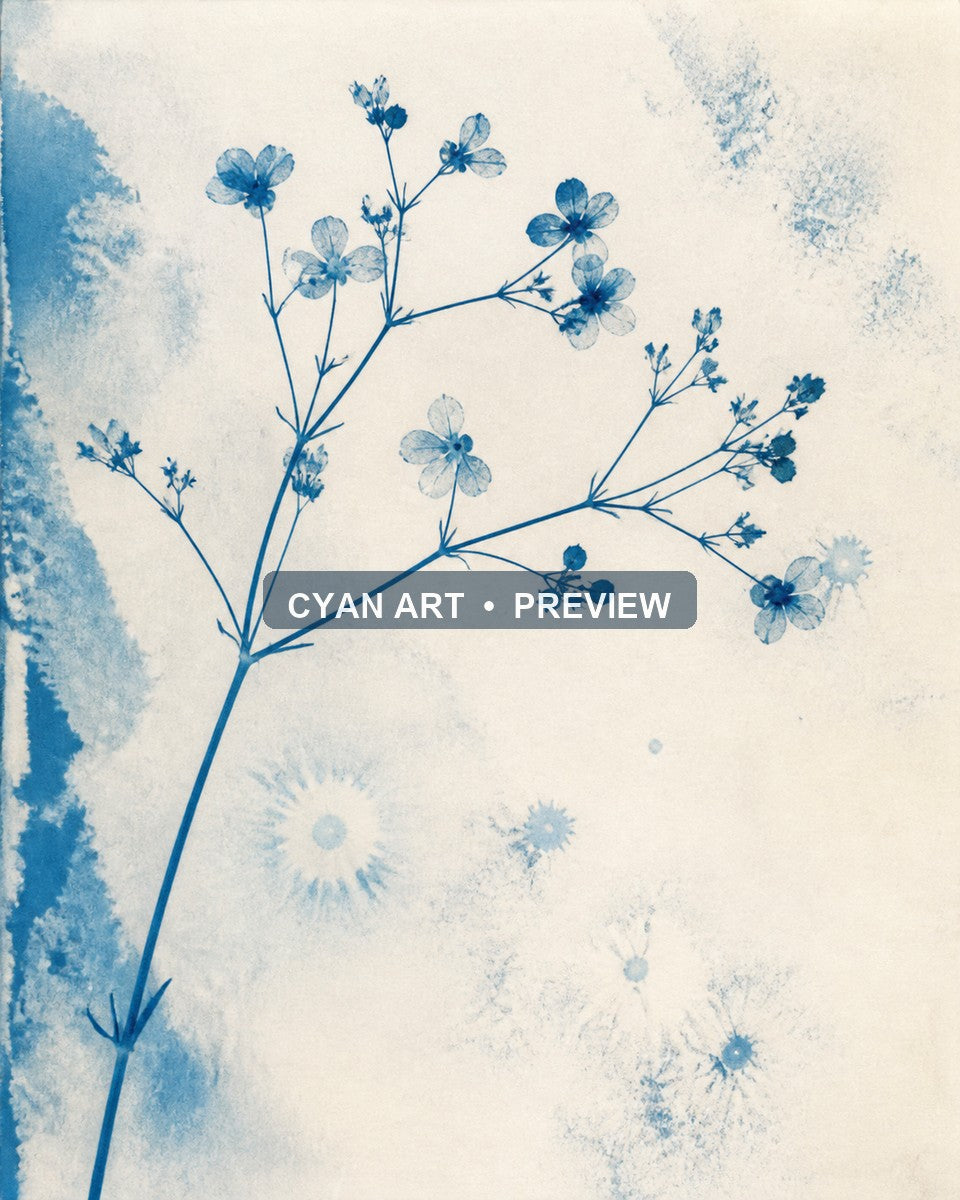 The Cyan Gallery - Six Printable Wall Art Collection