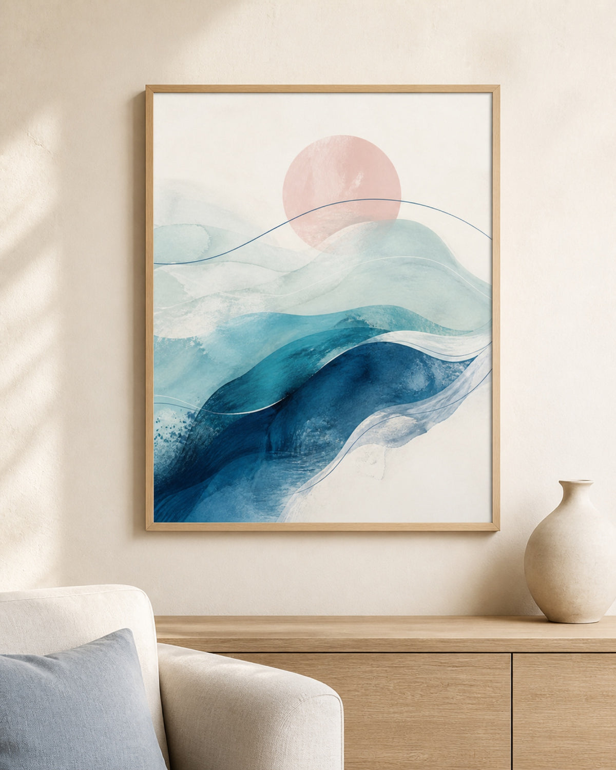 Tidal Quiet — Abstract Coastal Printable Wall Art